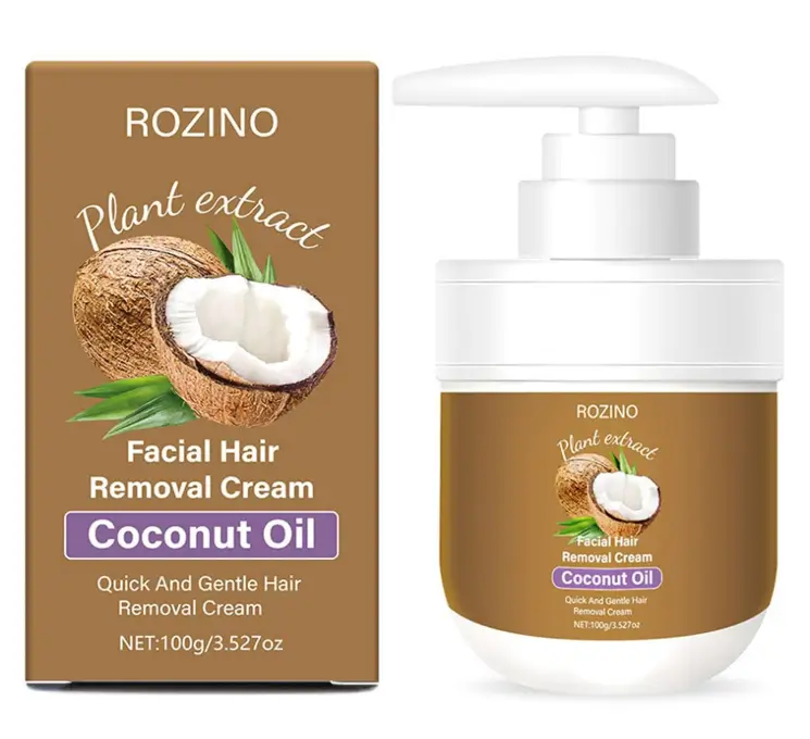 Facial Hair removal for Women,Gentle Coconut Oil Hair Removal Cream