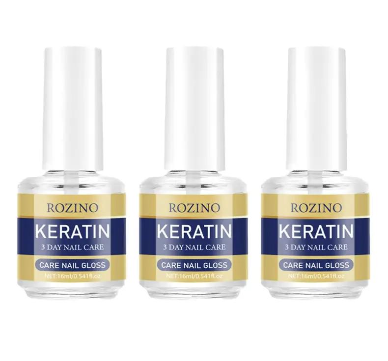3 PCS Keratin Nail Care Oil, Plant-Based Nail Strengthening Oil for Dry